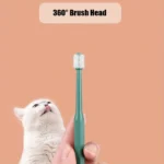 360 Degrees Pet Toothbrush Cat Brush Addition Bad Breath Tartar Teeth Care Dog Cat Cleaning Mouth Dog Cat Cleaning Supplies - Image 3
