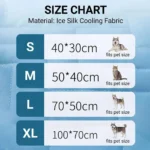 Dog Cooling Mat Summer Pet Cold Bed Extra Large For Small Big Dogs Pet Accessories Cat Durable Blanket Sofa Cat Ice Pad Blanket - Image 4
