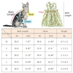 Summer Cotton Sphynx Cat Suspender Skirt Love Flower Pet Princess Dresses for Cats Gotas Katten Kedi Dog Dress mascotas Clothes - Image 2