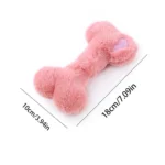 Dog Chew Toy Bone Shape - Squeaky Interactive Pet Toy for Puppies Small Medium Dogs, Durable Non-Toxic Chewing - Image 5