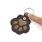 Pet Hair Memorial Keychain PU Leather Keepsake Locket for Cat Dog Fur Pet Hair Storage Pendant Handbag Hanging Accessories - Image 5