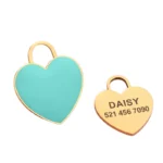 Personalized Dog ID Tag Cute Heart Shape Kitten Puppy Tags Engraved Name Plate Pendant Anti-lost For Dogs Cats Pet Accessories - Image 6