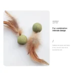 Pet Catnip Toys Edible Catnip Ball Safety Healthy Cat Mint Cats Home Chasing Game Toy Products Clean Teeth Cat Mint Ball - Image 3