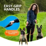 Dual Dog Leash Coupler - Comfort Padded Handles, No-Tangle, No-Pull Bungee Leash - 360° Swivel, Reflective, Shock Absorbing - Pe - Image 2