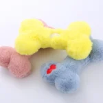 Dog Chew Toy Bone Shape - Squeaky Interactive Pet Toy for Puppies Small Medium Dogs, Durable Non-Toxic Chewing - Image 3