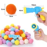 Cat Toys Interactive Launch Training Toy For Pet Kitten Creative Mini Shooting Gun Games Stretch Plush Ball Toys Pet Supplies - Image 6