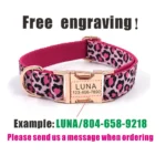 Personalized Dog Collar Custom Pet Collar Free Engraving ID Name Tag Pet Accessory Lovely Puppy Collar Leash - Image 4