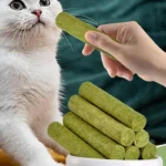Cat Grass Sticks Grass Chewing Stick Freeze Dried Snacks Mouth Health Teething Digestive Aid Natural Teeth Cleaner Fattening Pet - Image 3