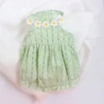 Pet Products Floral Designer Dogs Fancy Dress Candy Green Tutu Skirt Mini Female Cat Clothes for Chihuahua New Summer Puppy - Image 3
