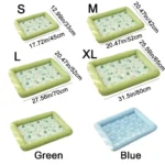 Square Cooling Puppy Bed Breathable Soft Dog Sleeping Pad Neck-protecting Dirt-resistant Pet Cooling Mat for Dogs Cats - Image 6