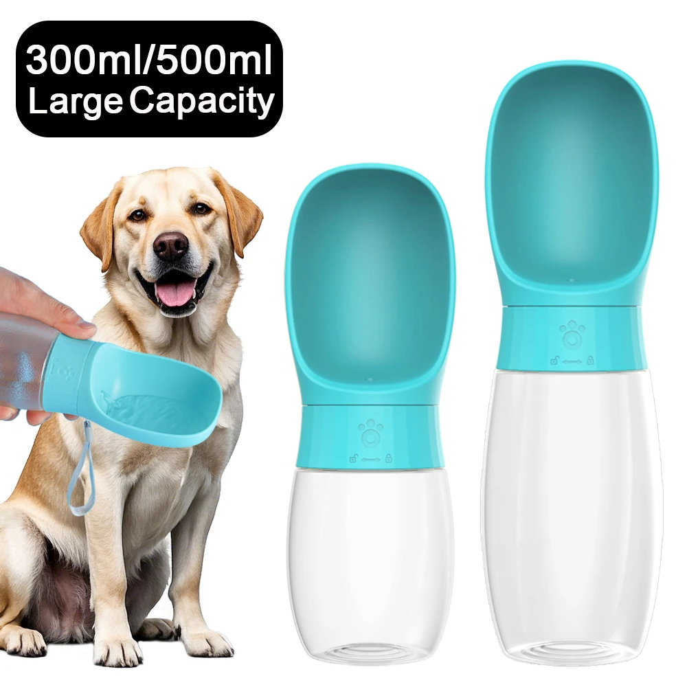 kf-S5a4d3690b0654e97914b0ebe90d599ebM 300ml 500ml Big Dog Water Bottle Portable Drinking Bowl For Small Dogs Cat Travel Hiking Puppy Pet Water Dispenser Cup Labrador - Image 1
