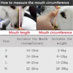 Anti Barking Dog Muzzle for Dogs Adjustable Mesh Breathable Pet Mouth Cover Muzzle for Small Medium Dog Anti-biting Pet Supplies - Image 6