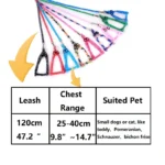 Cheap Small Dog Leash Puppy Leashes Teddy Pet Leash And Harness Set Cute Lead Rope Set Cat Kitten Leash Pet Things Decoration - Image 4