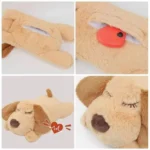 Sleep Aid Dog Heartbeat Toy Anxiety Relief Behavioral Training Lying Dog Fidget Toy Stuffed Animal Soft Puppy Plush Doll - Image 5