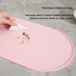 Cat Feeding Mat with Non-Slip Waterproof Design, Pet Food Mat, Compatible with Cat/Dog Bowls, Multipet Households, Dog Owners - Image 4