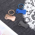 Custom Text Dog Tags Personalized Name Dog Cat ID Tag Bone Shaped Pendant Laser Engraving Address Number Customized Pets ID Tag - Image 5