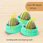 Catnip Cat Wall Stick-on Ball Toy Healthy Natural Removes Balls to Promote Digestion Cat Grass Snack Pet Catnip Ball - Image 6