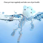 Pet Dog Squeaky Toy For Small Meduim Dogs Soft Plush Chew Stuffed Animal Shape Bite Resistant Dog Cotton Rope Toys Pets Supplies - Image 3