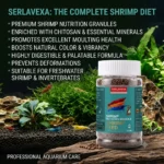 SERLAVEXA Shrimp Feed Granules Premium Nutrition Fish Tank Invertebrate Food for Red Cherry Crystal Shrimp Promote Moulting - Image 5