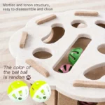 Interactive Cat Puzzle Toy Felt Toy Box with Maze Tunnel Bell Ball Indoor Entertainment Cat Toy - Image 5