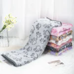 Soft Fluffy High Quality Pet Blanket Flannel Dog Sleeping Blanket Paw Print Pattern Pet Mat Warm Comfortable Blanket for Cat Dog - Image 4