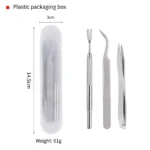 Quality Stainless Steel Pet Flea Remover Tool Scratching Hook Tweezers Clips Set Cat Dog Tick Removal Tool Pet Grooming Supplies - Image 4