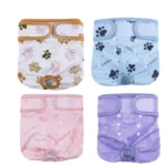 Reusable Female Dog Diapers Pet Physiological Pants Breathable Puppy Sanitary Panties Washable Pets Shorts for Small/Big Dogs - Image 4