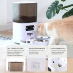 5L Double Bowls Smart Automatic Cat Feeder With Camera Cat Dry Food Video Dispenser Pet Smart Voice Recorder Auto Feeder For Dog - Image 5