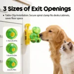 New Clover Leakage Food Toy Adjustable Slow Feeder Wand Interactive Treat Dispenser for Cat Dog Pet Enrichment Playing Supplies - Image 4