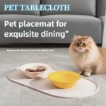 Cat Feeding Mat with Non-Slip Waterproof Design, Pet Food Mat, Compatible with Cat/Dog Bowls, Multipet Households, Dog Owners - Image 2