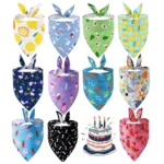 Summer Watermelon Print Pet Bandana, Adjustable Cute Dog Cat Triangle Scarf, Breathable Bib for Small Medium Large Dogs - Image 6