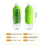 Dog Cat Drinking Bowl Outdoor Feeding Water Portable Drinking Cup for Pets Foldable Water Dispenser Interchangeable Bottle - Image 6