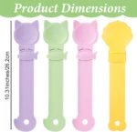 4Pcs Cat Treat Dispenser Multi Function Spoon for Lickable Cat Treats Cats Treats Squeeze Spoon Treat Feeding Wet Spoons Easy Feeding 4 Styles - Image 5