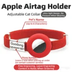 Fashion AirTag Cat Collar Elastic Customized Name Tag Tracker GPS Case Holder Anti-Loss Adjustable Pet ID Cute Dog Kitten Collar - Image 2