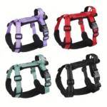 Anti-Escape Dog Harness with Handle Reflective Nylon Dog Harness Vest for Small Medium Dogs French Bulldog Walking Pet Supplies