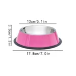 Custom Name Dog Cat Pet Bowl Anti-dumping Stainless Steel Pet Bowl Non-slip Personalize Pet Gift Easy-to-clean Bowl Feeding Tool - Image 6