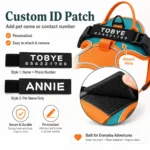 Nylon Adjustable Dog Harness Personalized Dog Harness Vest Reflective Breathable Pet Harness Leash For Small Medium Large Dogs - Image 5