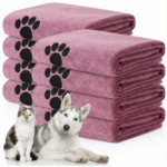 Super Absorbent Dog Bath Towel - Quick-Drying Soft Pet Towel for Small Large Dogs Puppy Grooming