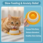 Pet Lick Toy Slow Bowl Feeder Interactive Pet Toy, Boredom Relief Treat Dispenser for Dogs & Cats Pet Enrichment Toy - Image 2