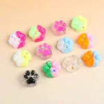10pcs Mini Cute Cat Claw Plush Pinch Fun Colorful Halloween Christmas Party Pack Fillers for Pressure Reduction Cartoon Style - Image 5