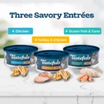 Tastefuls Wet Cat Food Variety Pack Chicken, Turkey and Seafood Flavors 12ct - Image 4