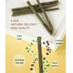 6pcs Natural Matatabi Cat Stick Mint Caught Bite Excited Rods Silvervine For Cat Teeth Cleaning Treating Pet Supply Cat Toys - Image 4