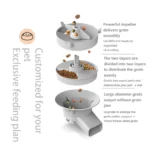5L Double Bowls Smart Automatic Cat Feeder With Camera Cat Dry Food Video Dispenser Pet Smart Voice Recorder Auto Feeder For Dog - Image 2