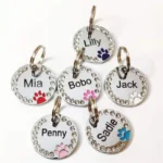 Dog Tag Personalized Pet Puppy Cat ID Tag Engraved Custom Dog Collar Accessories Customized Address Name Tag for Dogs Cats - Image 2
