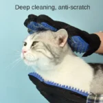 1/10 PCS Pet Silicone Grooming Gloves Effective Hair Remover Comb for Cats Dogs Bath Cleaning and Daily Shedding Control At Home - Image 3