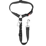 2-in-1 Dog Car Seatbelt Headrest Restraint Adjustable Reflective Pet Safety Seat Belt Clip Buckle Tether Large Medium Small Dogs - Image 6