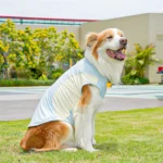 Cute Mesh Vest Pet Clothes 2026 New Ice Silk Cooling Puppy Vest Quick Drying Summer Pet Costume Large Size Splicing Clothes