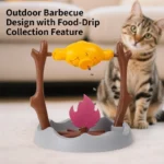 1set Pet Enrichment Rolling Tumbler Toy, Automatic Food Dispensing Toy, Interactive Entertainment Toy for Kitten - Image 3