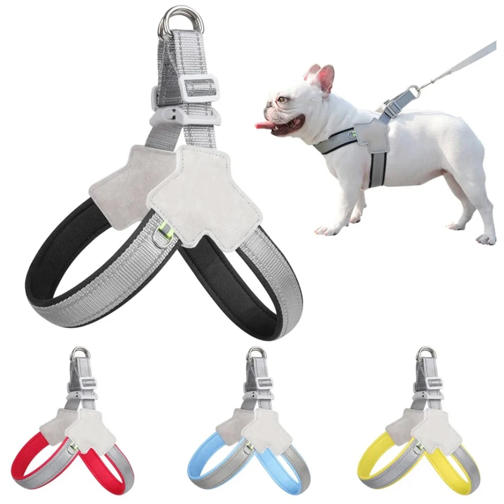 kf-S65f2f01eec5a433bbcbfc210f3a48cce2 Reflective Pet Dog Harness For Small Medium Dogs Cat No Pull Vest Harnesses Puppy Chest Strap Pug Chihuahua Bulldog Supplies - Image 1