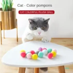 Cat Toys Interactive Launch Training Toy For Pet Kitten Creative Mini Shooting Gun Games Stretch Plush Ball Toys Pet Supplies - Image 4